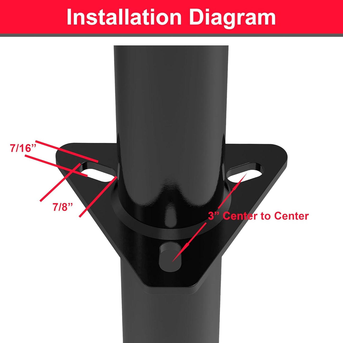 PTJ0232 3500 lbs Electric A-Frame Tongue Jack