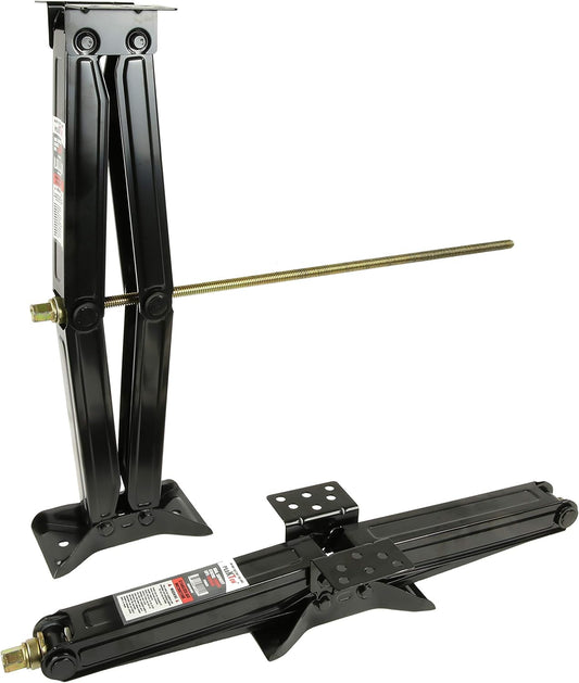 RV Stabilizer Scissor Jacks - 5000 lbs Capacity Each, 24-Inch Height (Set of 4)