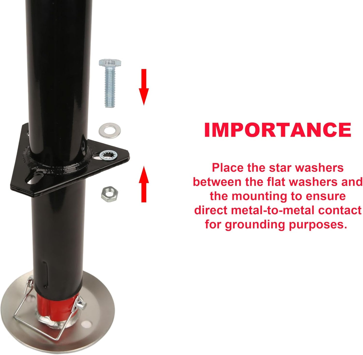 PTJ0232 3500 lbs Electric A-Frame Tongue Jack