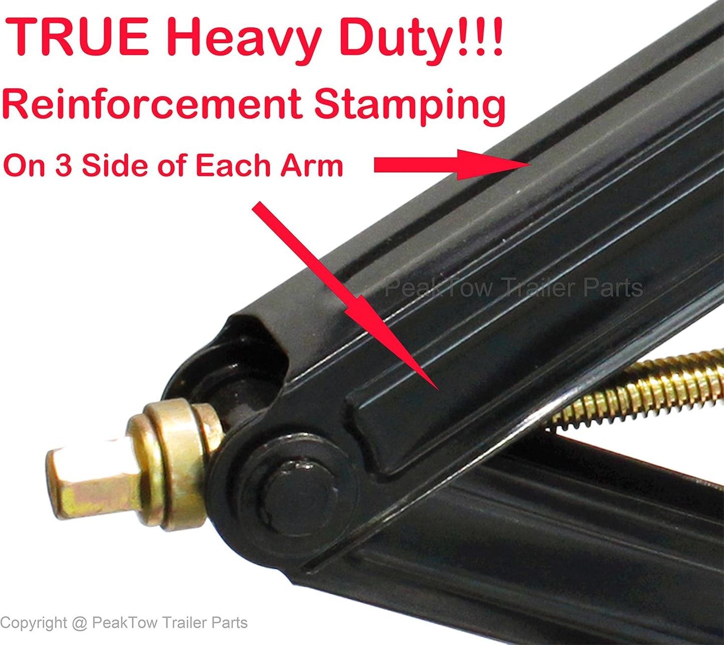Stabilisateurs à ciseaux pour roulotte - capacité de 5000 lbs chacun, hauteur de 24 pouces (ensemble de 2)
