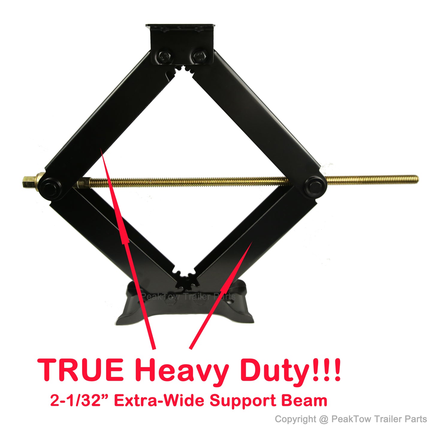 Stabilisateurs à ciseaux pour roulotte - capacité 9000 lbs chacun, hauteur de 24 pouces (ensemble de 2)