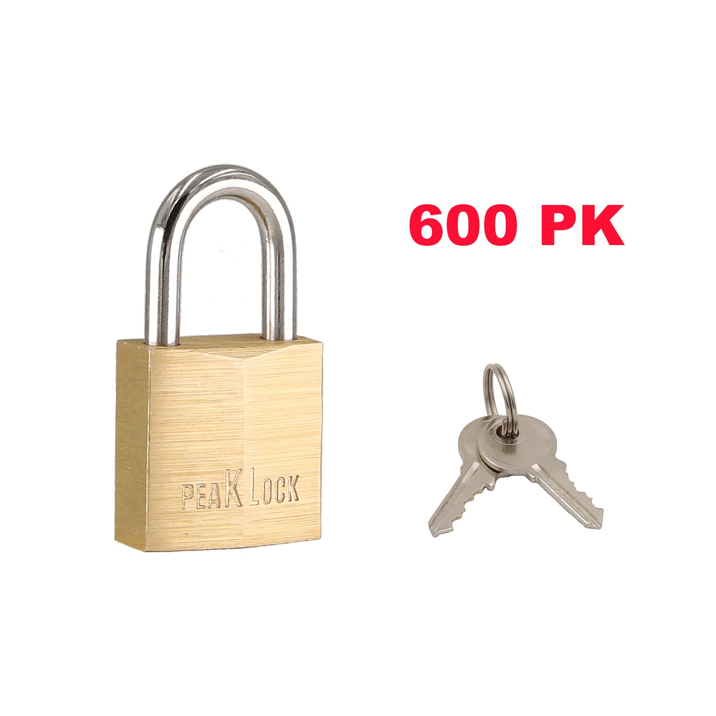 PLC0001 Cadenas en laiton massif en forme de diamant de 3/4" de large à clés identiques - Caisse de 600