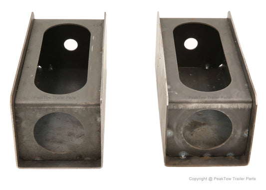 Steel Trailer Light Boxes with LED Lights (Set of 2)