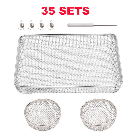 PEAKTOW Wholesale PTR0013 RV Flying Insect Bug Screen Covers RV Furnace Vent Cover Water Heater Screen Stainless Steel Mesh for RV  Camper Trailer 35 Sets