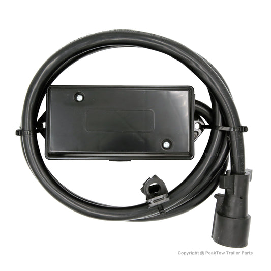 PTT0043 Heavy Duty Weatherproof Corrosion Resistant 7-Way 8ft Trailer Wiring Plug Cord with 7 Gang Wiring Junction Box - case of 10