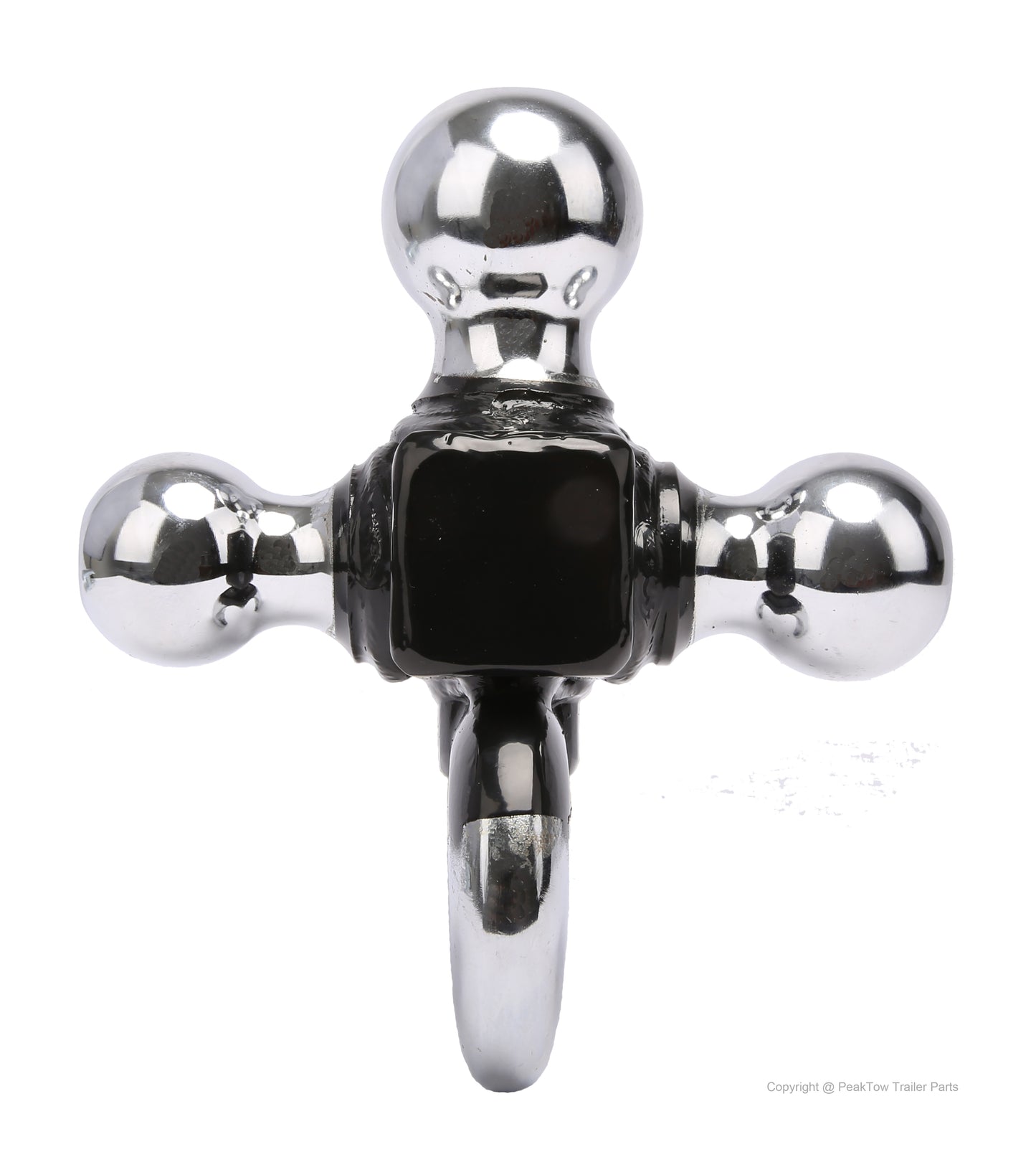 Class III/IV 2 inch Trailer Hitch Ball Mount with Triple Chrome Balls & Hook – 10,000 lbs Capacity