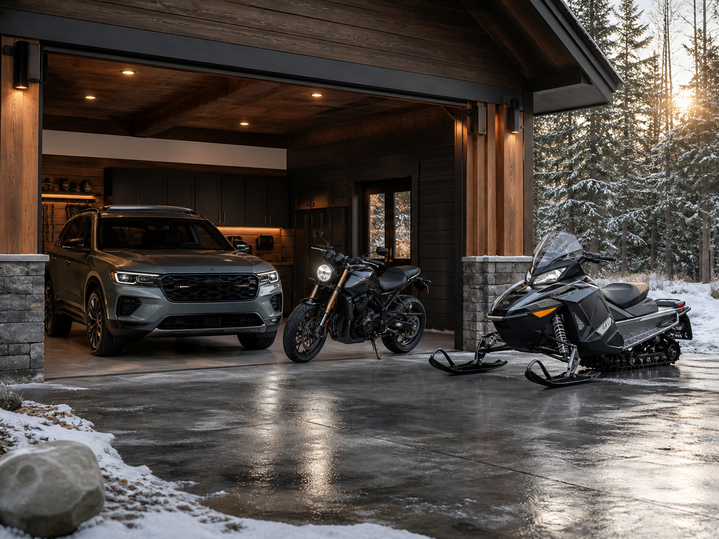 Cars, Motorcyles & Snowmobiles