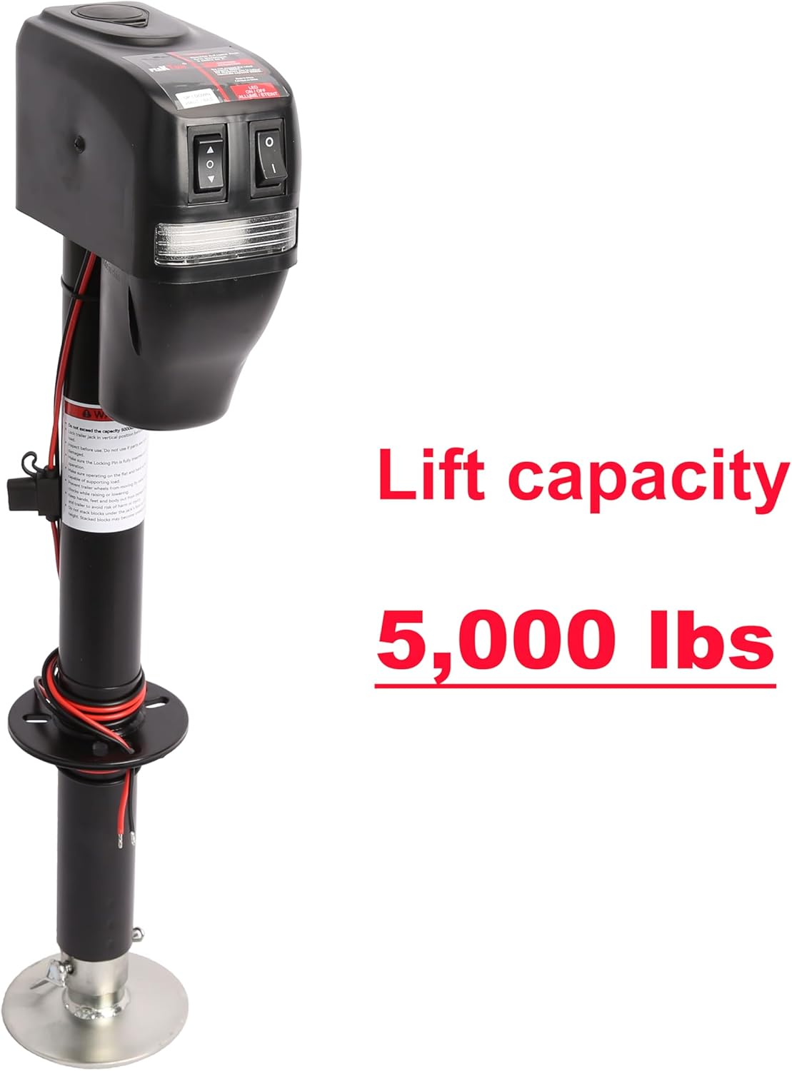 PTJ0234 Heavy-Duty 5000 lbs Electric A-Frame Tongue Jack