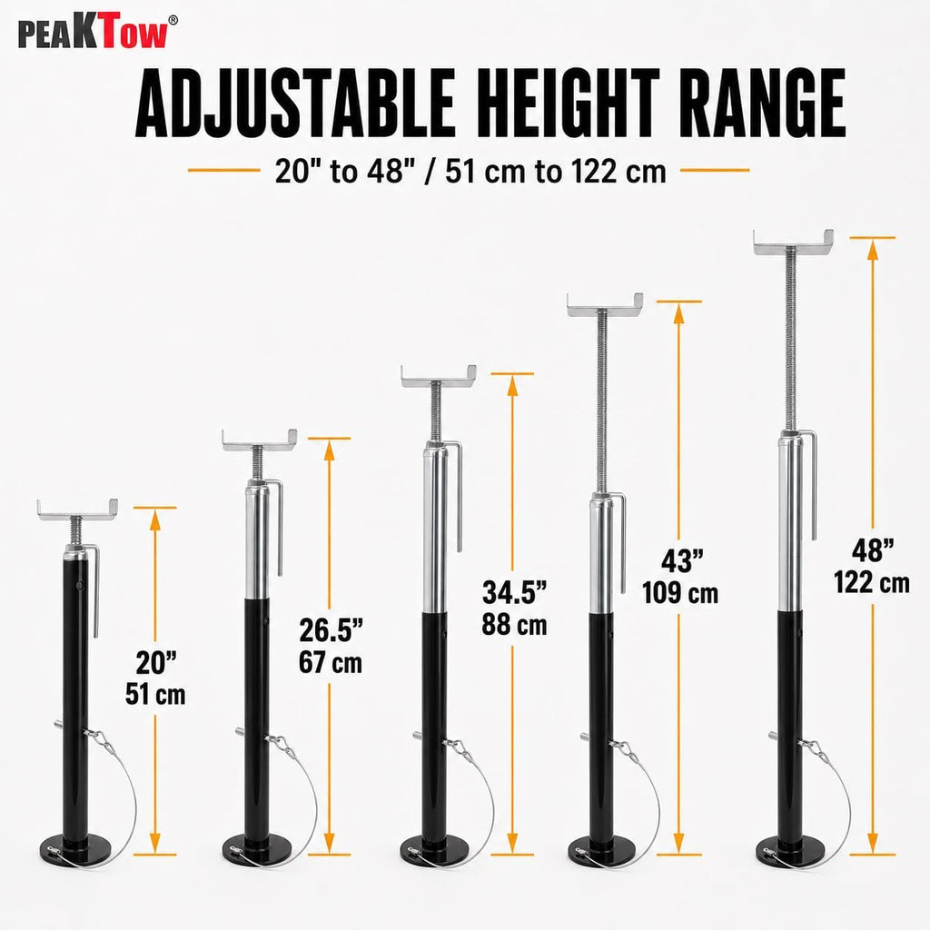 Quick-Lift RV Slide-Out Stabilizer Jacks, 20"–48"