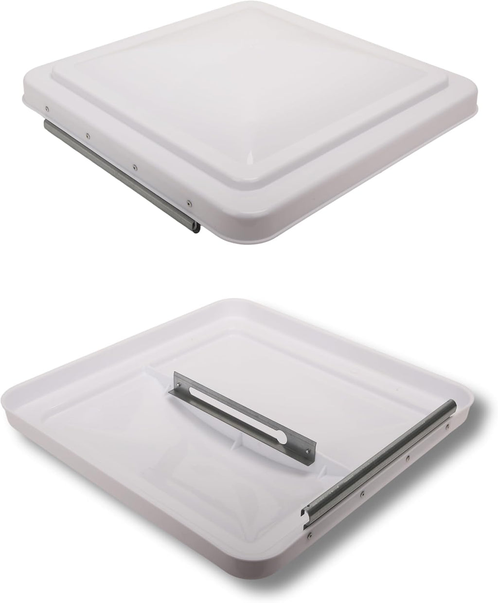 14" RV Roof Vent Lid – White (Pack of 2)