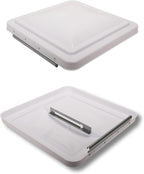 14" RV Roof Vent Lid – White (Pack of 2)