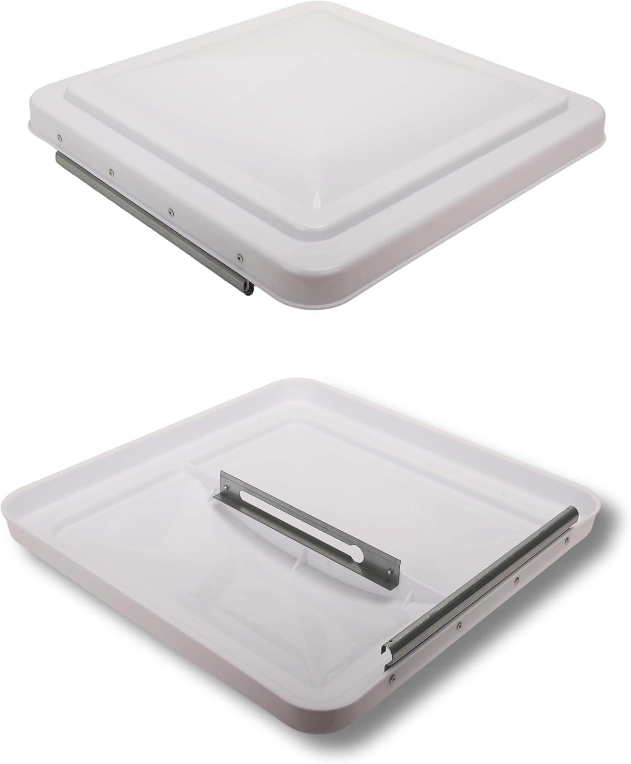 14" RV Roof Vent Lid – White (Pack of 2)
