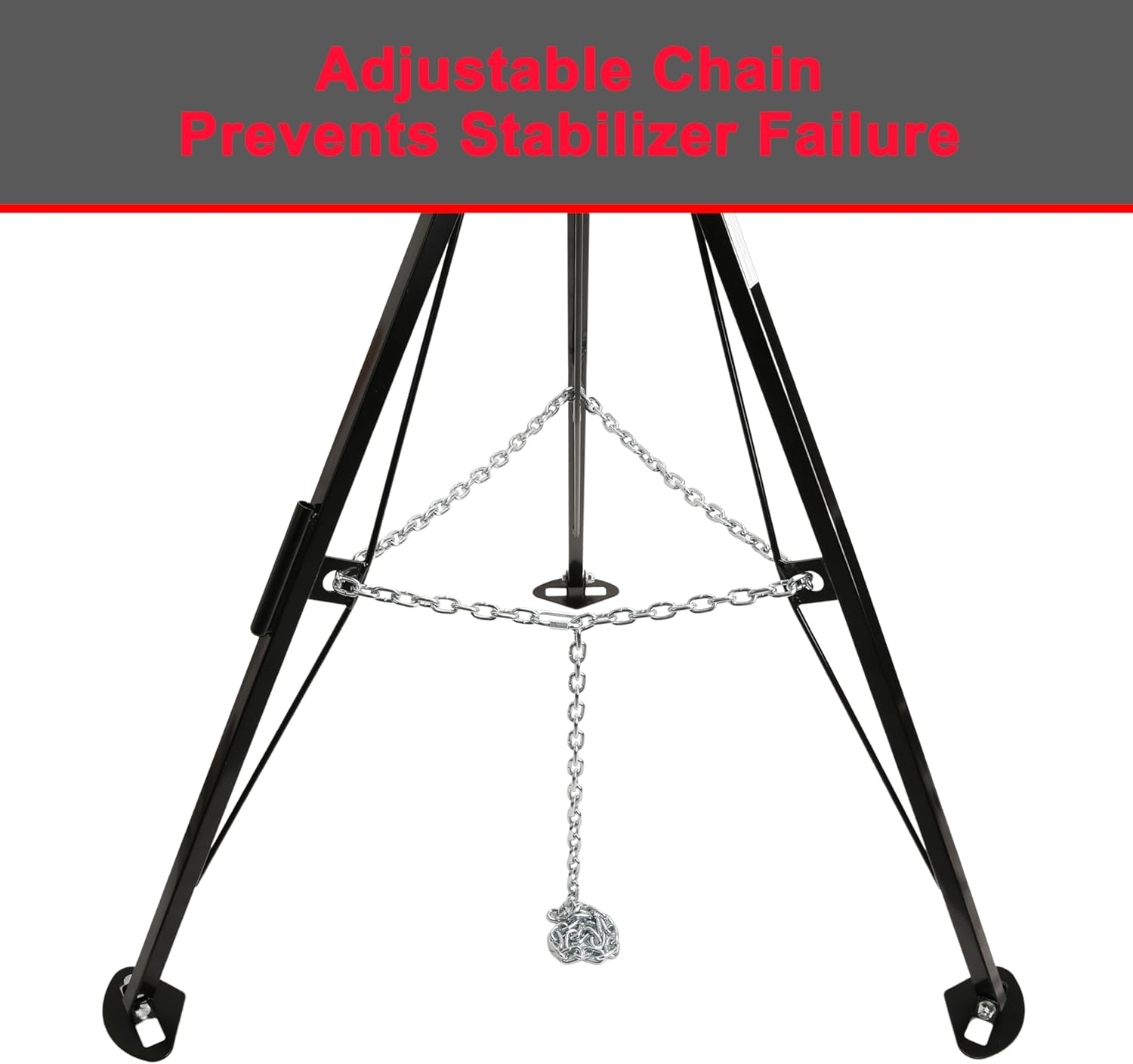 Stabilisateur de 5e roue, édition noire – capacité 5000 lbs