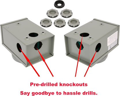PTR0125 Coffret d'entrée 50 A et cordon de générateur de 15 pi - Lot de 2 