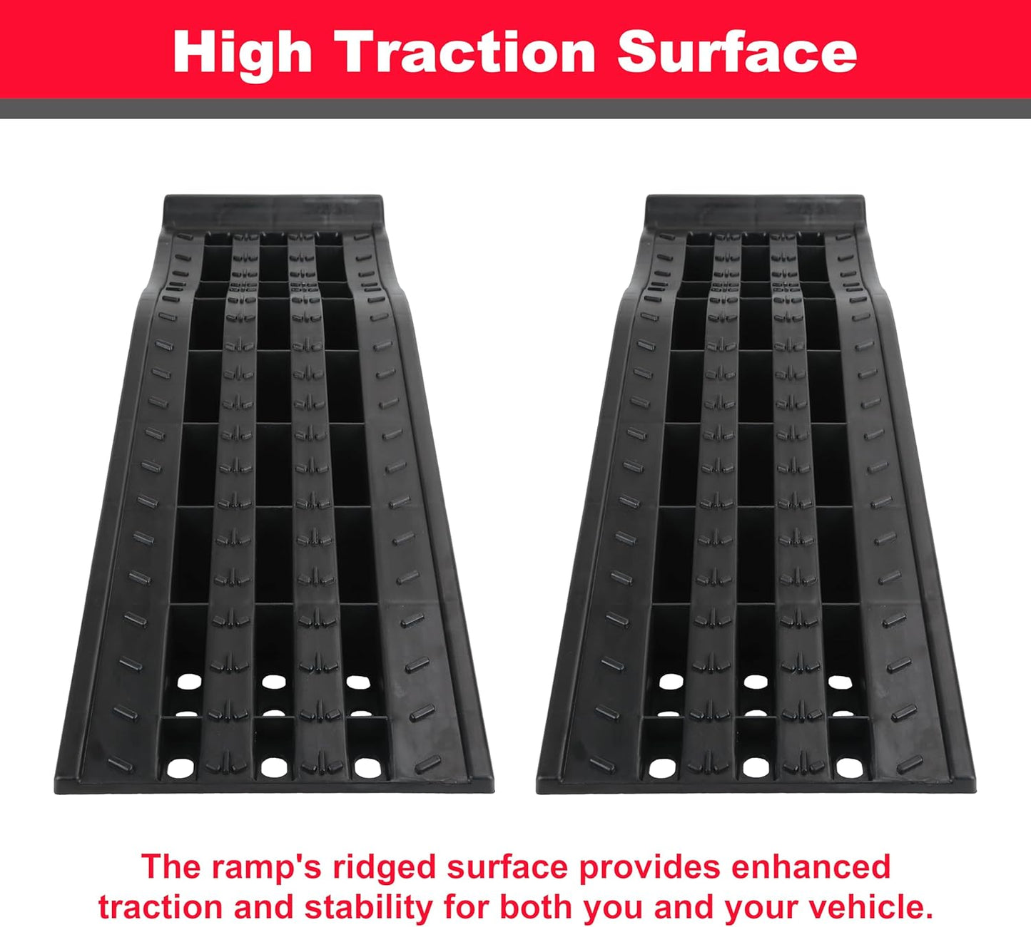 Car Ramps – 6.25" Lift, 6,500 lbs Capacity per Ramp (Pair)