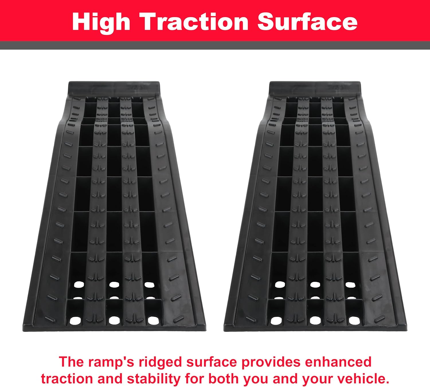 Car Ramps – 6.25" Lift, 6,500 lbs Capacity per Ramp (Pair)
