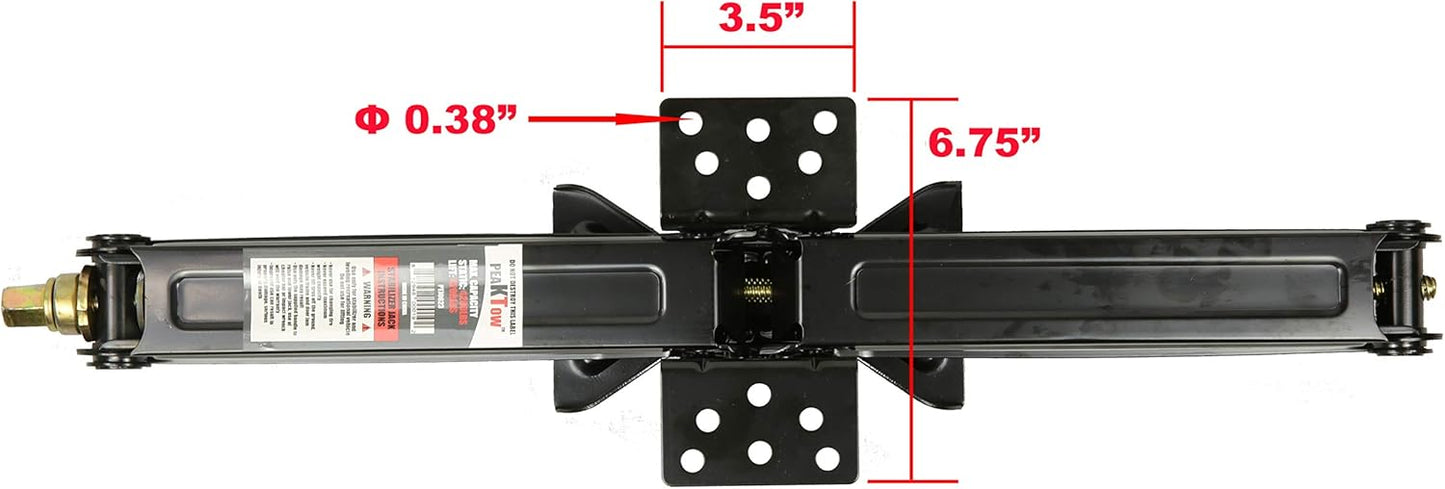 PTJ0624 5000lb 24in Stabilizer Scissor Jack with Magnetic Socket and Bubble Level - Case of 2