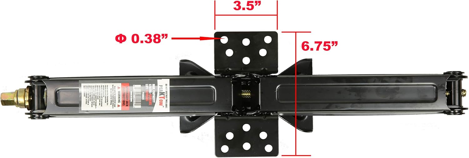 RV Stabilizer Scissor Jacks - 5000 lbs Capacity Each, 24-Inch Height (Set of 2)