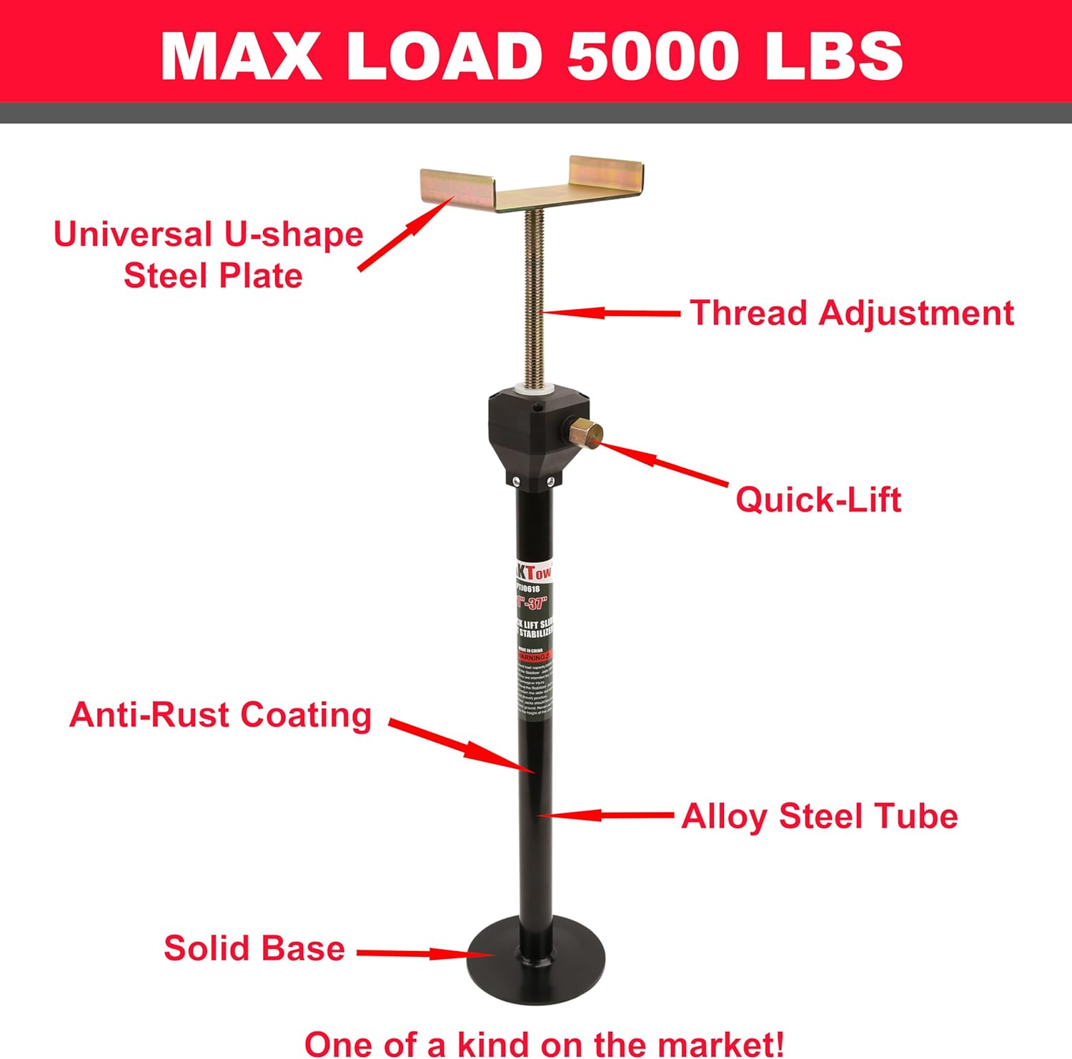 Drill-Adjustable RV Slide-Out Stabilizer