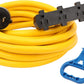 PTR0117 30A 25ft Power Extention Cord NEMA L5-30P to Three 15A 5-15R with Cord Organizer - Case of 4