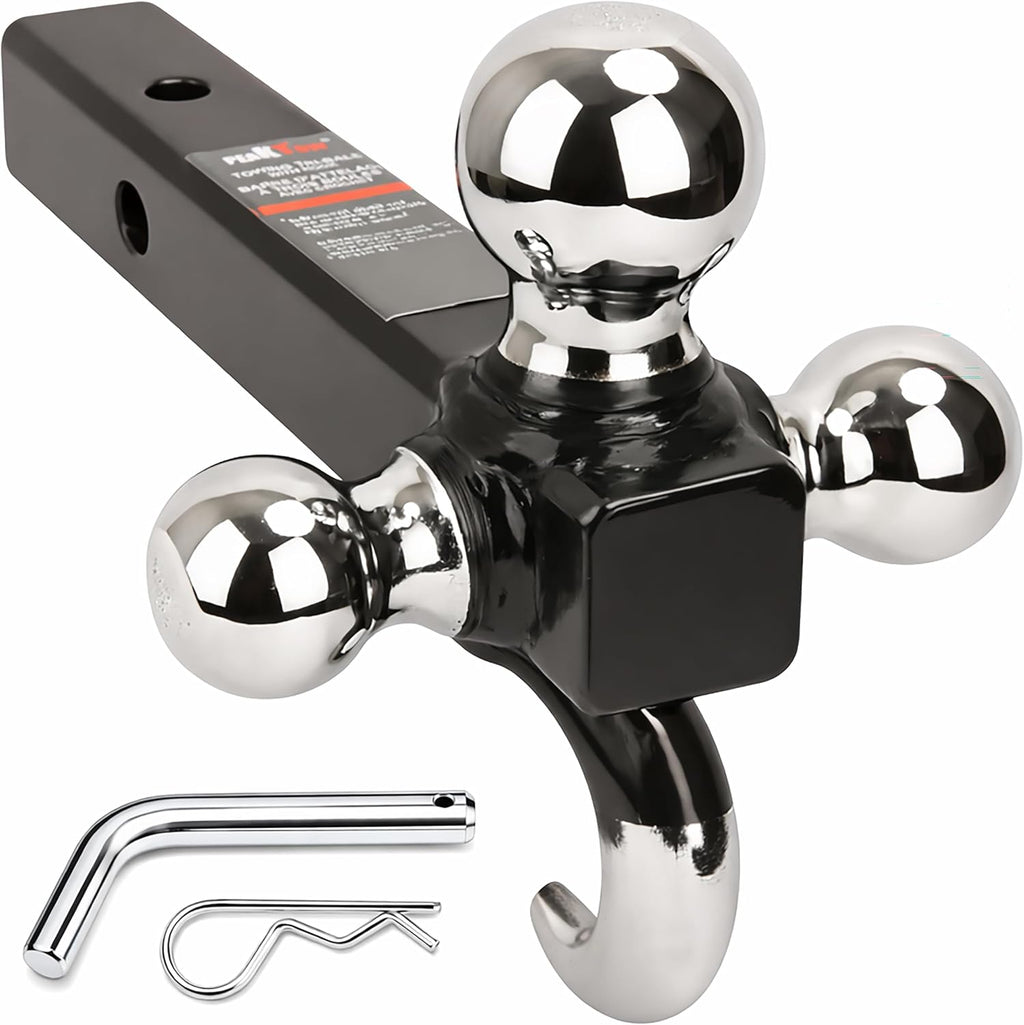 Triple Ball Hitch Mount for 2" Receiver – 10,000 lbs Capacity