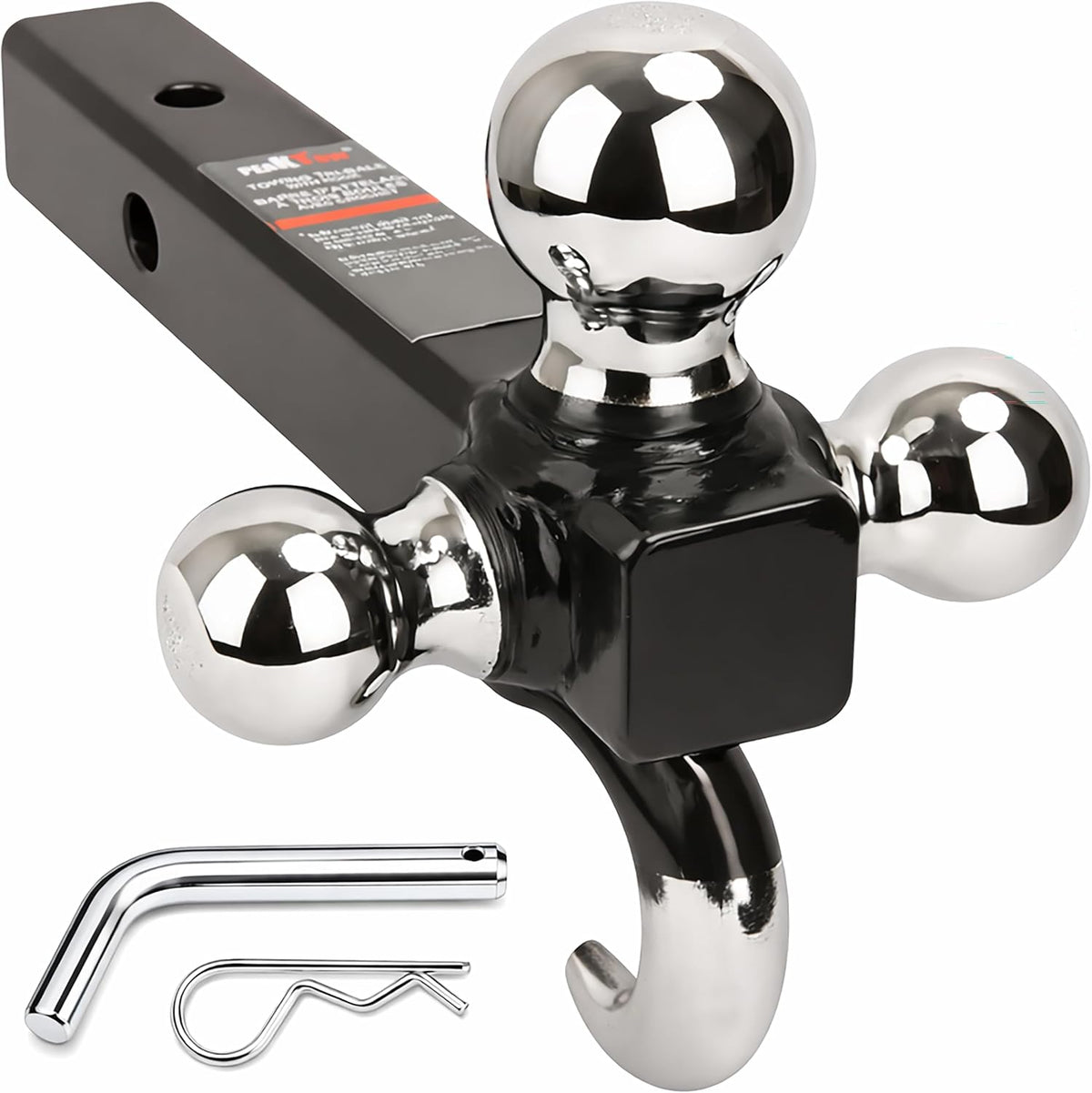 Triple Ball Hitch Mount for 2" Receiver – 10,000 lbs Capacity