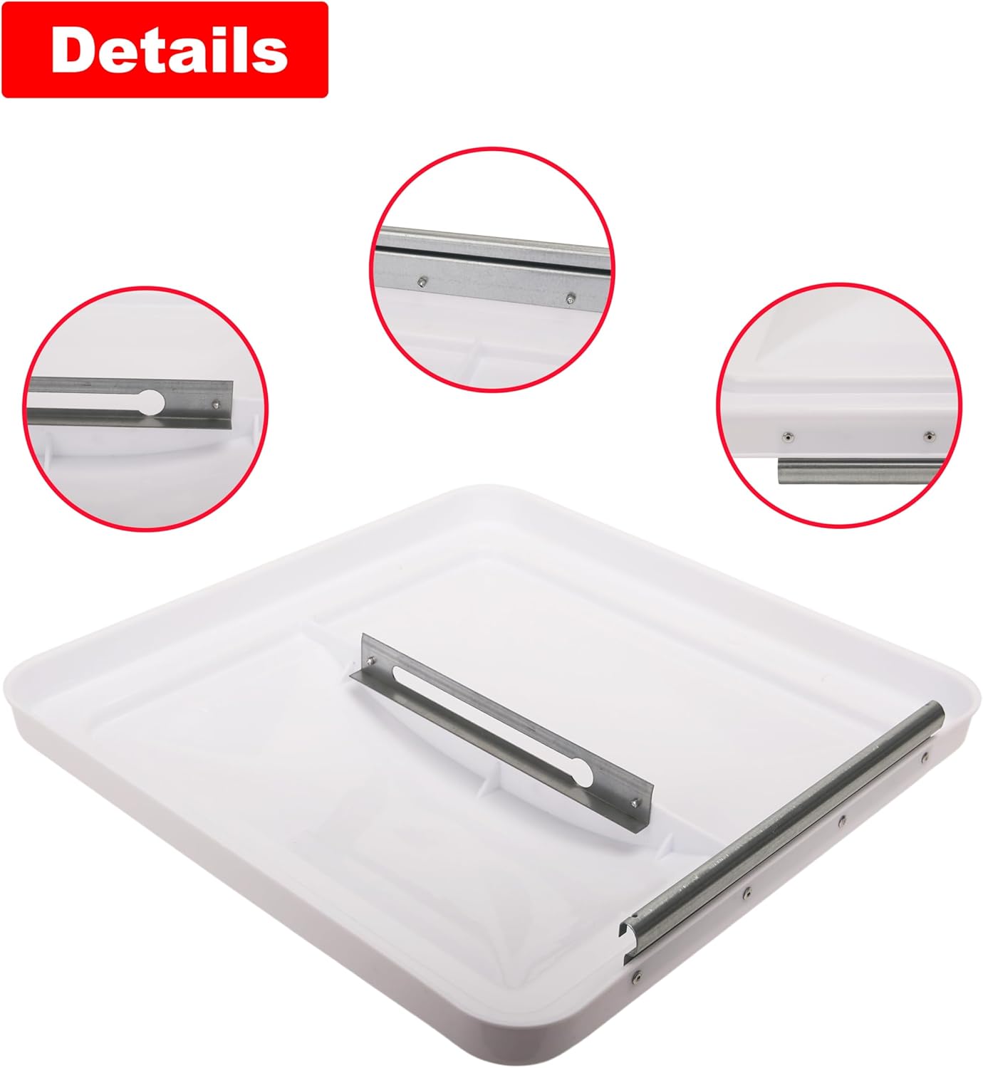 14" RV Roof Vent Lid – White (Pack of 2)