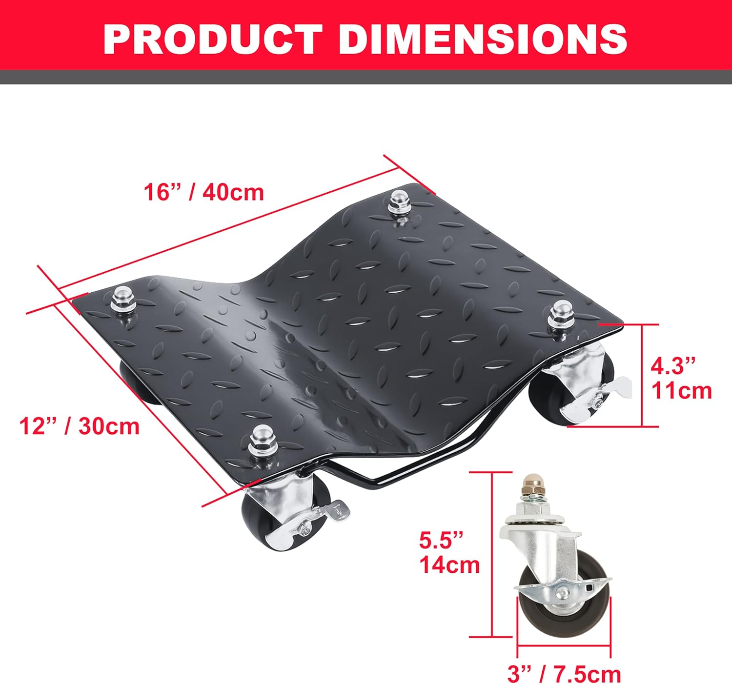 Car Dolly - 6000 lbs Capacity