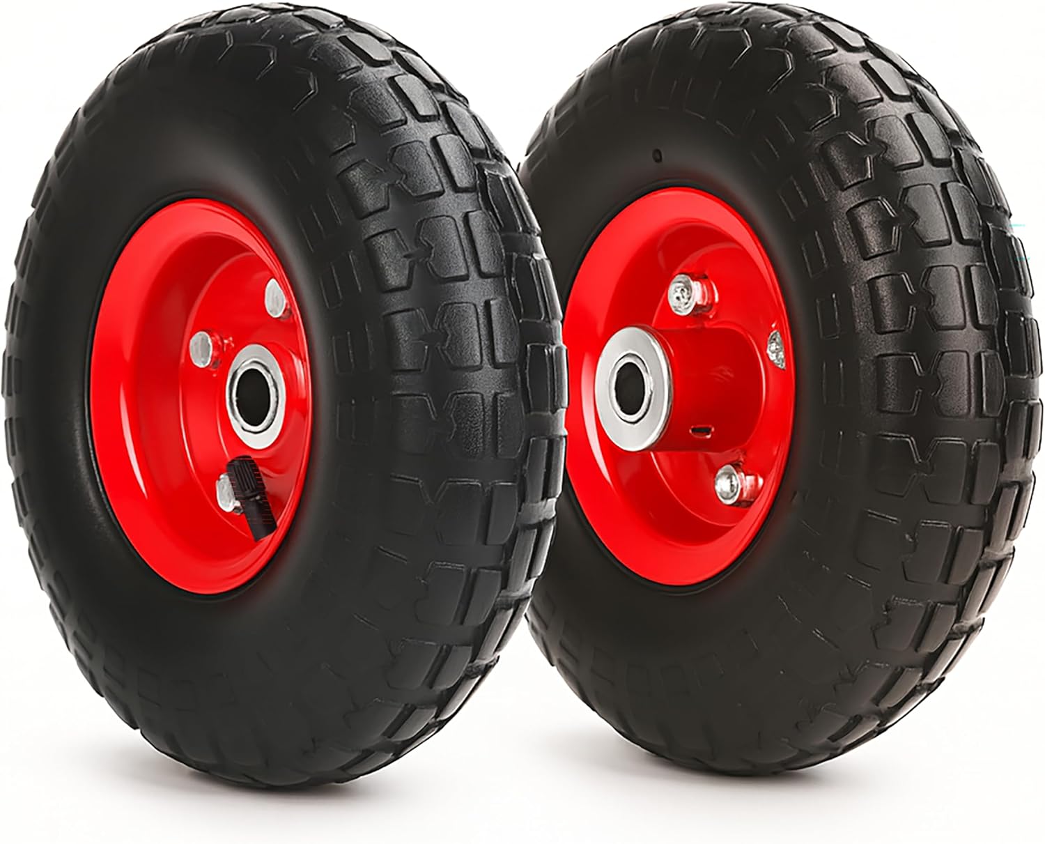 Roues et pneus pneumatiques de 10 po 4.10/3.50-4 po (Caisse de 12)