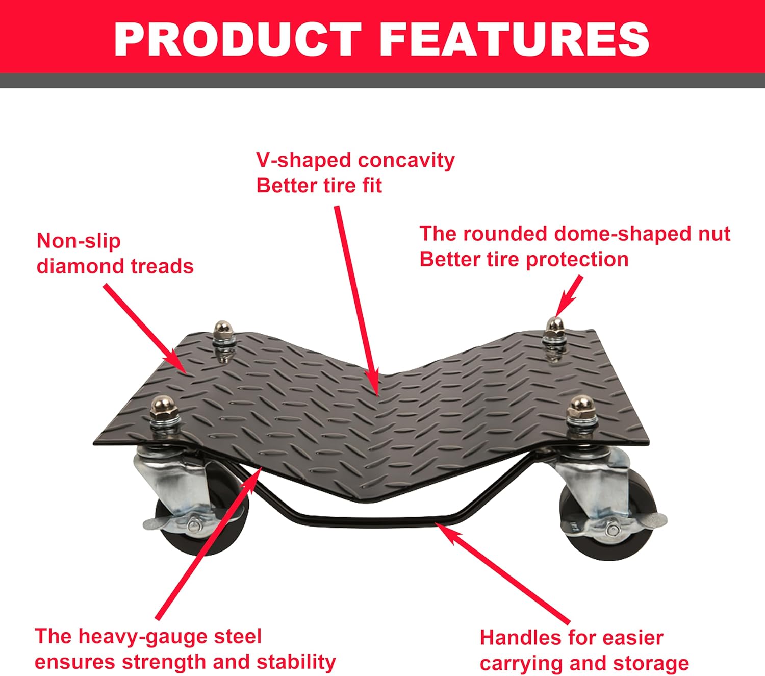 Car Dolly - 6000 lbs Capacity