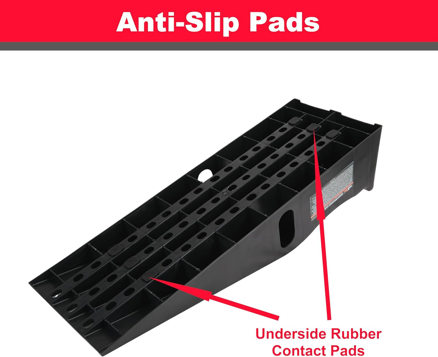 Car Ramps – 6.25" Lift, 6,500 lbs Capacity per Ramp (Pair)