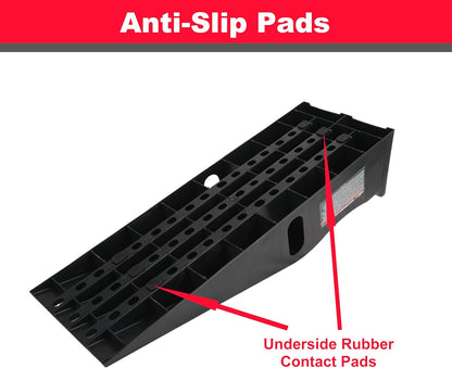 Car Ramps – 6.25" Lift, 6,500 lbs Capacity per Ramp (Pair)