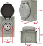Boîtier 50 Amp pour génératrice - extérieur, NEMA SS2-50P