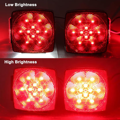 12V LED Submersible Slimline Trailer Light Kit