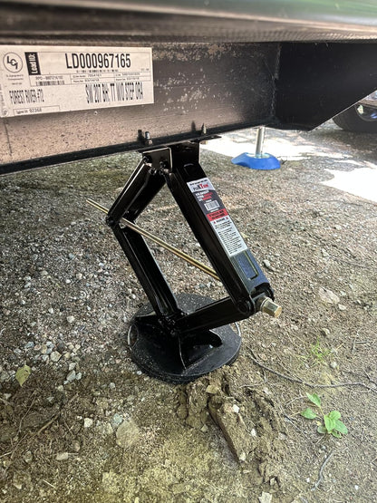 RV Stabilizer Scissor Jacks - 5000 lbs Capacity Each, 24-Inch Height (Set of 4)