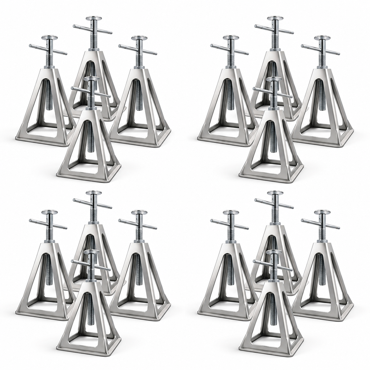 Stackable Stabilizer Jacks – 6000 lbs Capacity, Extends to 17" (set of 16)