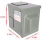 PTR0103 Panneau de prise de courant extérieur résistant aux intempéries 50A 125/250V RV - Caisse de 6