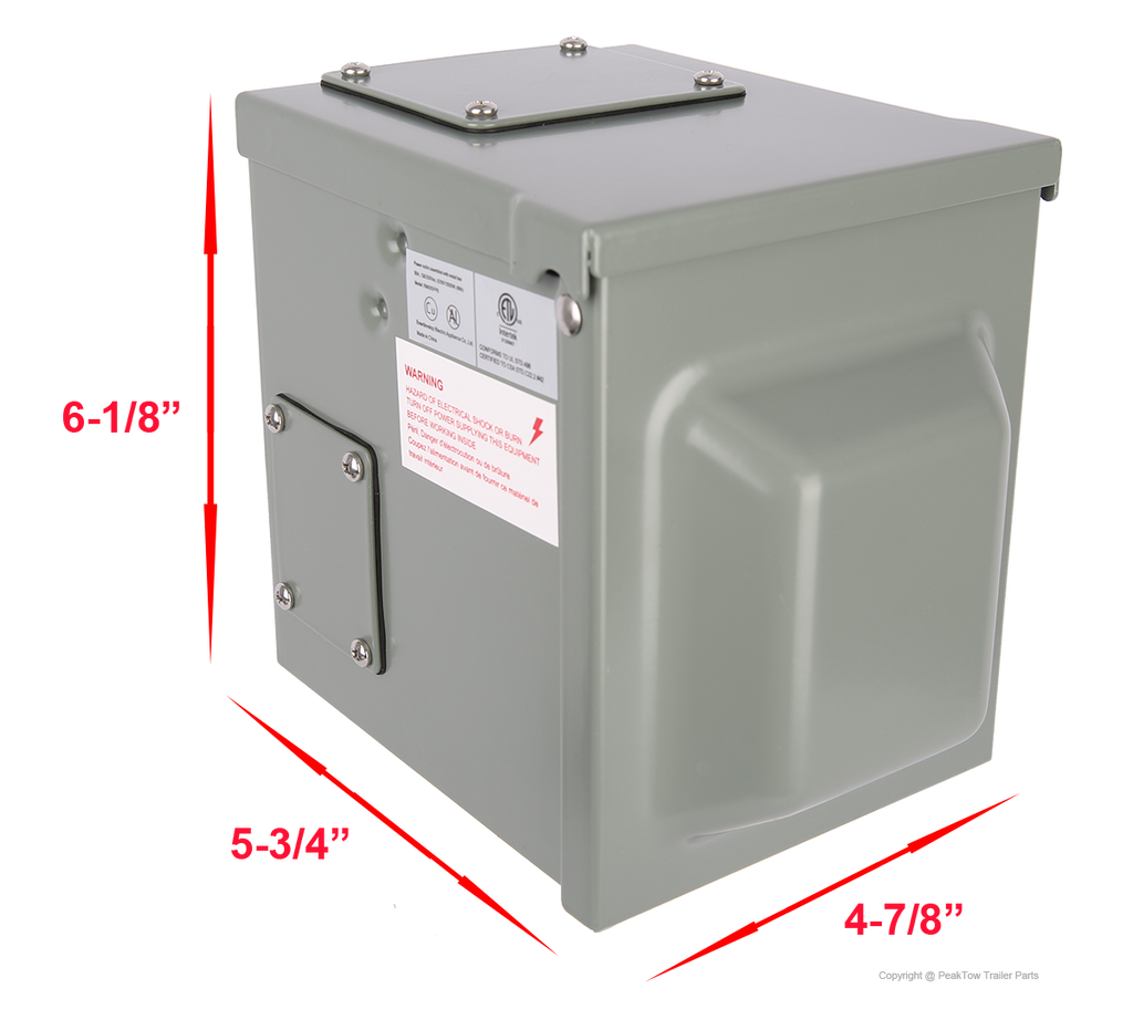 Boîtier 30 Amp pour VR ou roulotte - extérieure, NEMA TT-30R (caisse de 6)