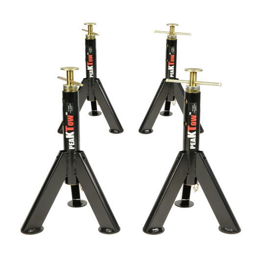 PTJ0622 Cric stabilisateur de camping-car pour remorque télescopique, capacité de charge de 6 000 lb - Caisse de 4