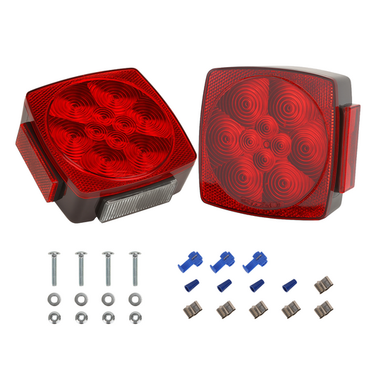 12V LED Submersible Slimline Trailer Light Kit