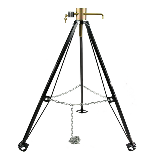 Stabilisateur de sellette d'attelage PTJ0604 avec axe de pivot de trépied et goupille de verrouillage