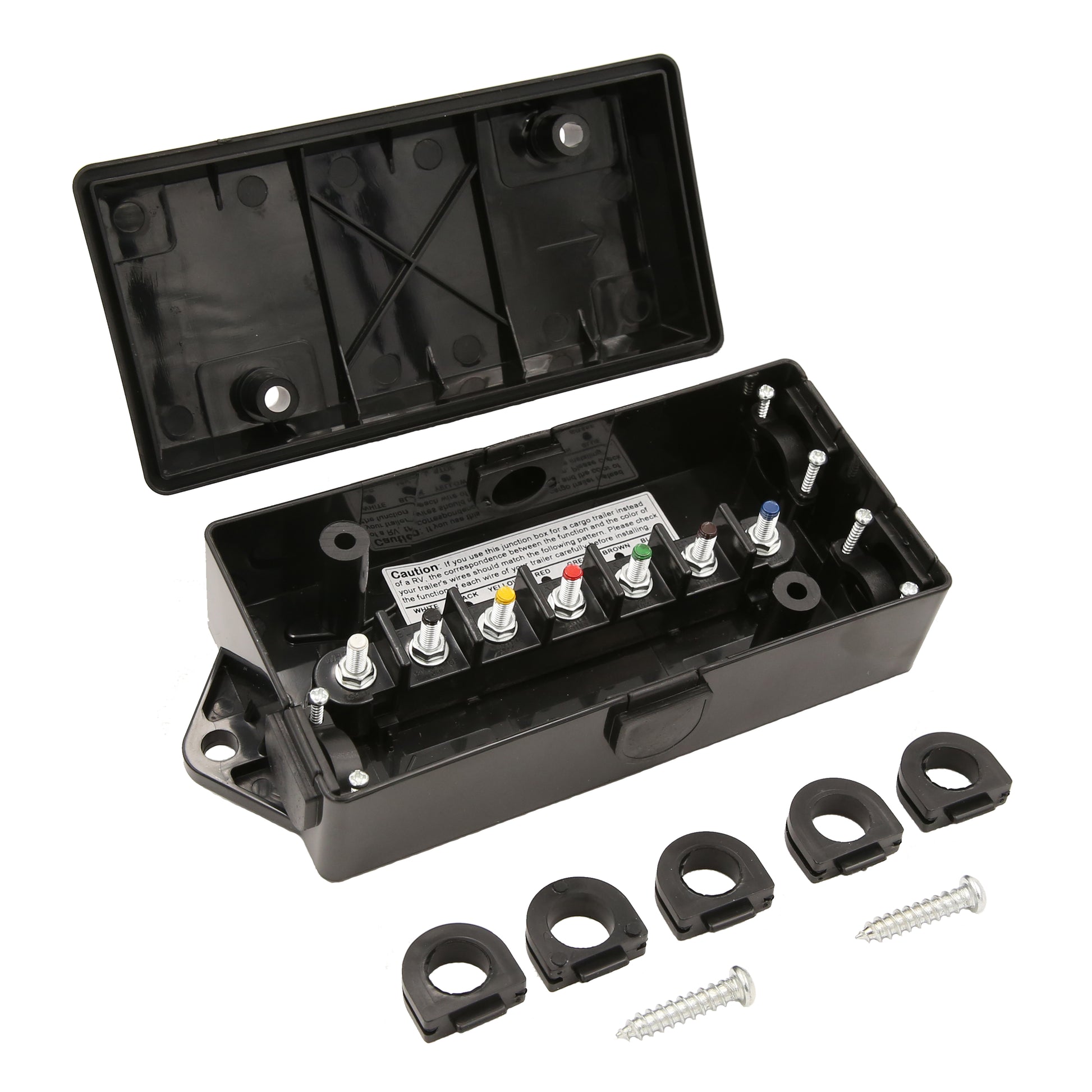 7 Pole Weatherproof Junction Box Phillips 7-Pole Trailer Wiring ...