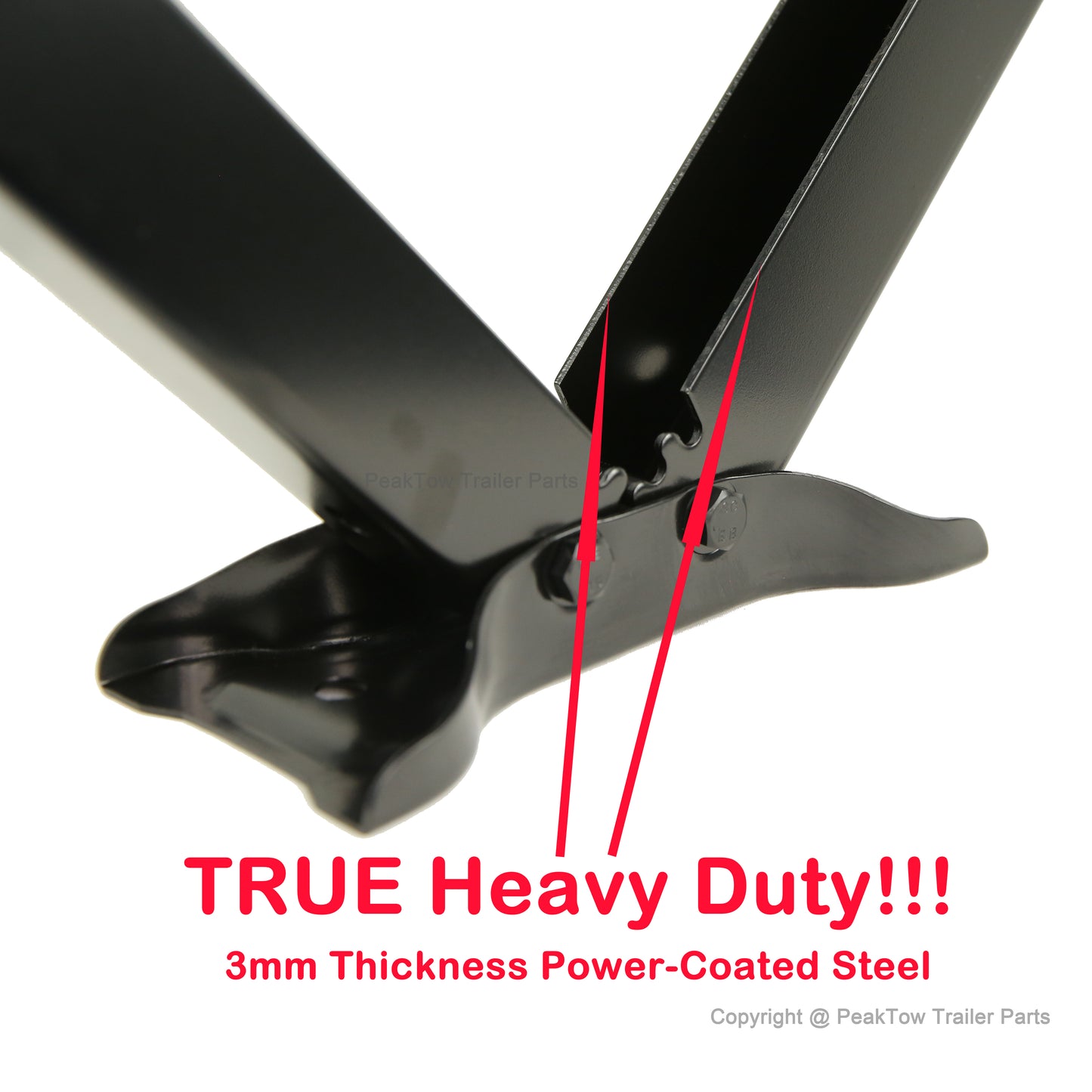 PTJ0603 7500lb 24in RV Stabilizer Scissor Jacks with Handle, Socket and Screws - Case of 2