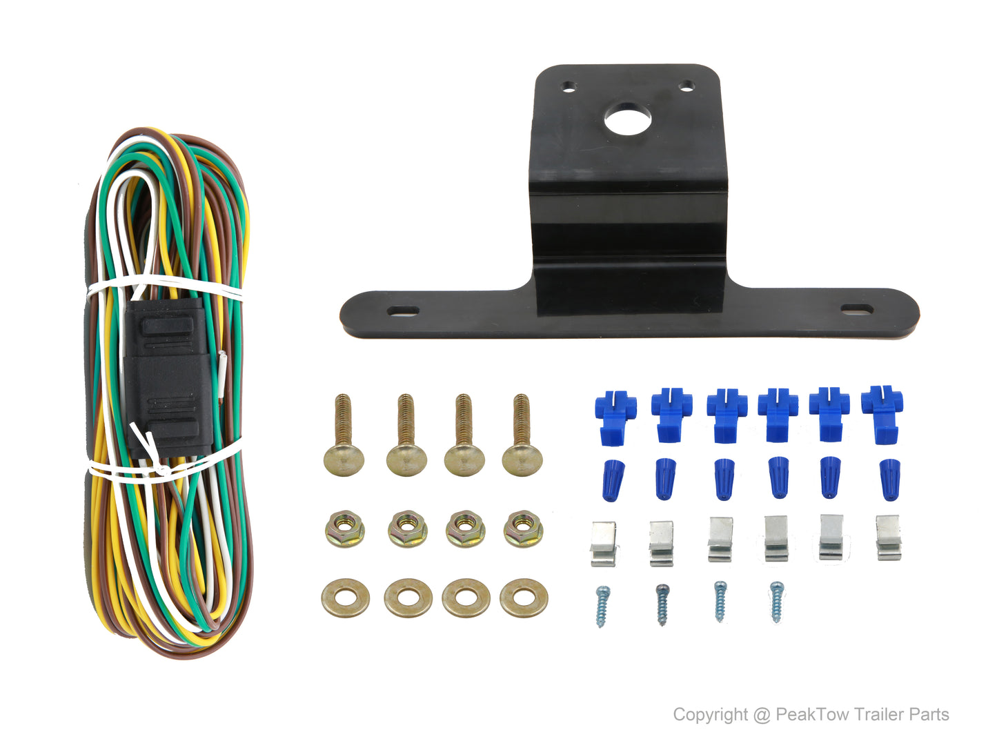 PTL0102 Deluxe 12V Rectangular Low Profile Submersible LED Trailer Light Kit Stop/Turn/Tail Lights - case of 12
