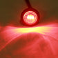 PTL0211 Rond 3/4 pouces 12V LED marqueur de dégagement submersible feu arrière feux stop pour voiture, camion, fourgonnette, remorque, camping-car et bateau (rouge) - caisse de 100, 400 ou 1000 pièces