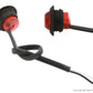 PTL0211 Rond 3/4 pouces 12V LED marqueur de dégagement submersible feu arrière feux stop pour voiture, camion, fourgonnette, remorque, camping-car et bateau (rouge) - caisse de 100, 400 ou 1000 pièces