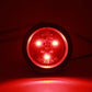 PTL0251 Round LED Red 2" 12V Submersible Clearance Marker Tail Brake Stop Lights For Car Truck Van Trailer RV Boat with Grommets and Plugs - case of 160