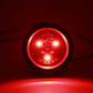 PTL0253 LED rondes 2" 12 V marqueur de dégagement submersible feux stop arrière pour voiture camion van remorque RV bateau avec œillets et bouchons – caisse de 240 (120 ambre et 120 rouge)
