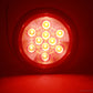 PTL0401 Round Red 4 Inches LED Submersible Stop/Turn/Tail Lights with Grommets and Plugs - Case of 80