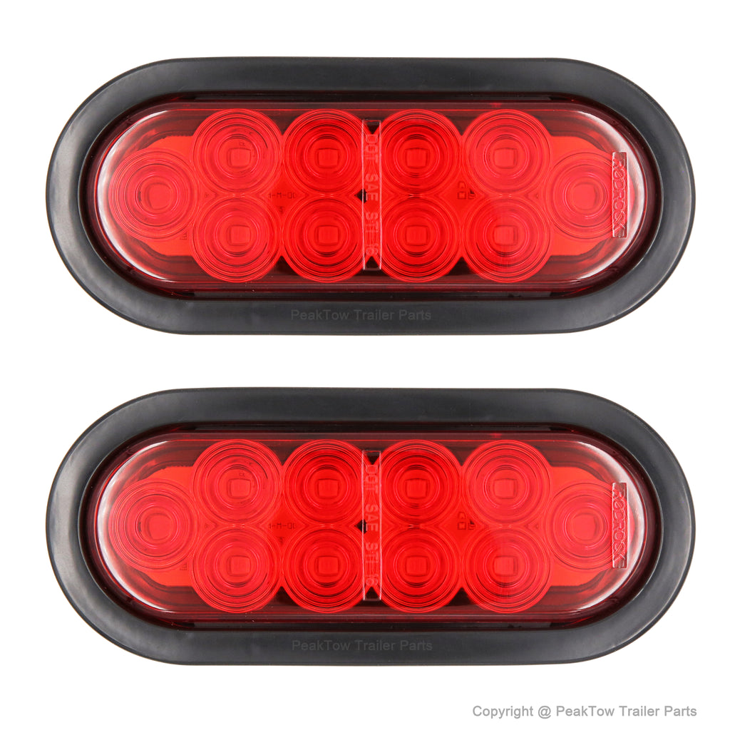 Boîtiers d'éclairage de remorque en acier avec feux LED (Caisse de 6 ensembles)